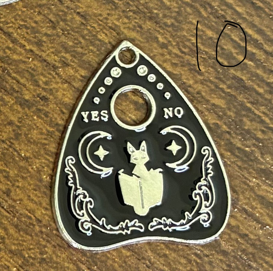Ouiji Planchette Keeper Keychain-Lobster Clasp w/Keyring