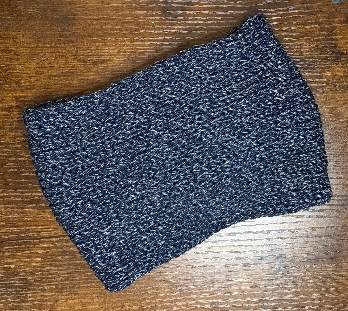 Neck Warmer, Acrylic. Blue & White
