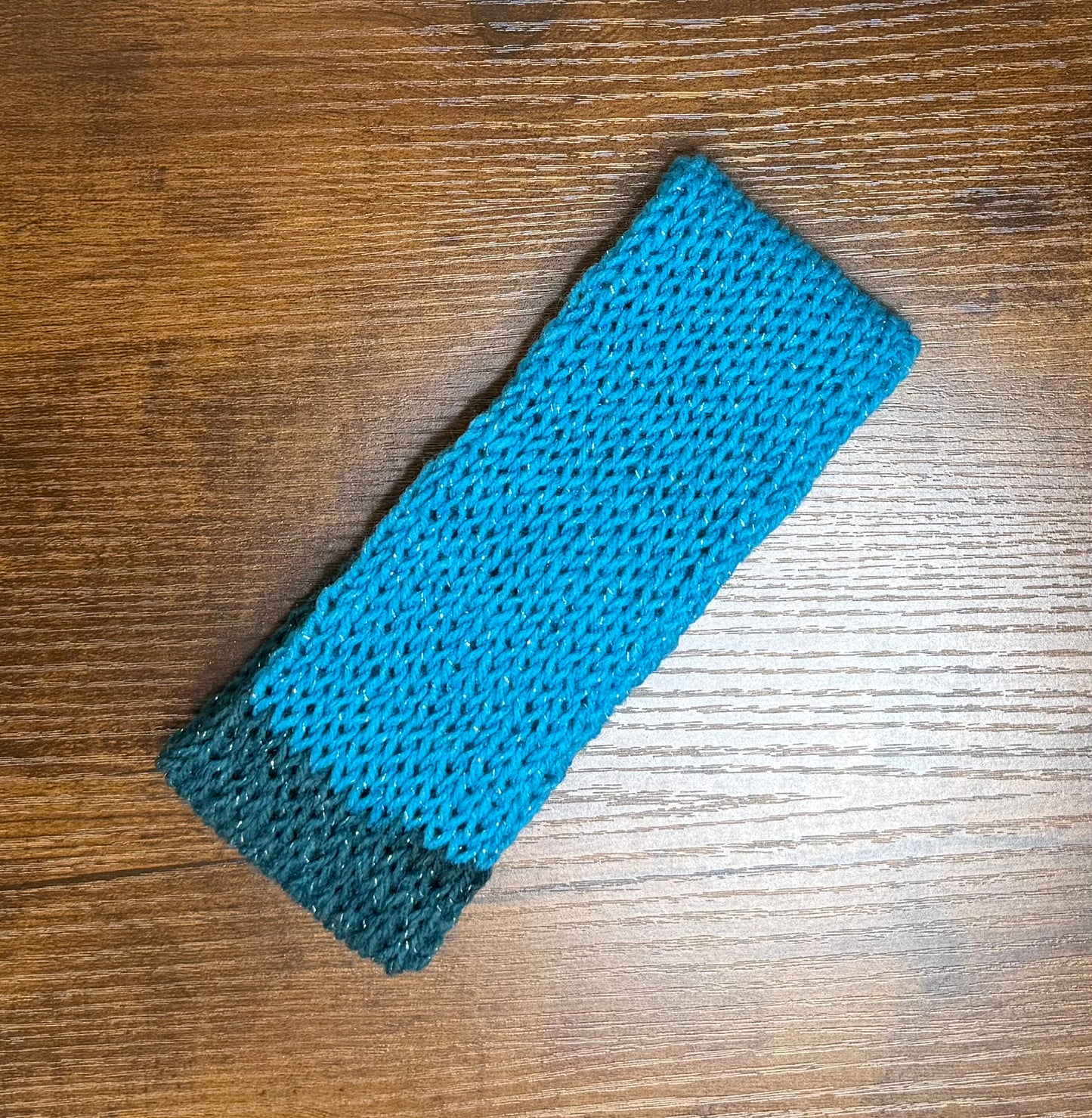 Headband, Acrylic, Blues & Grey, Sparkle