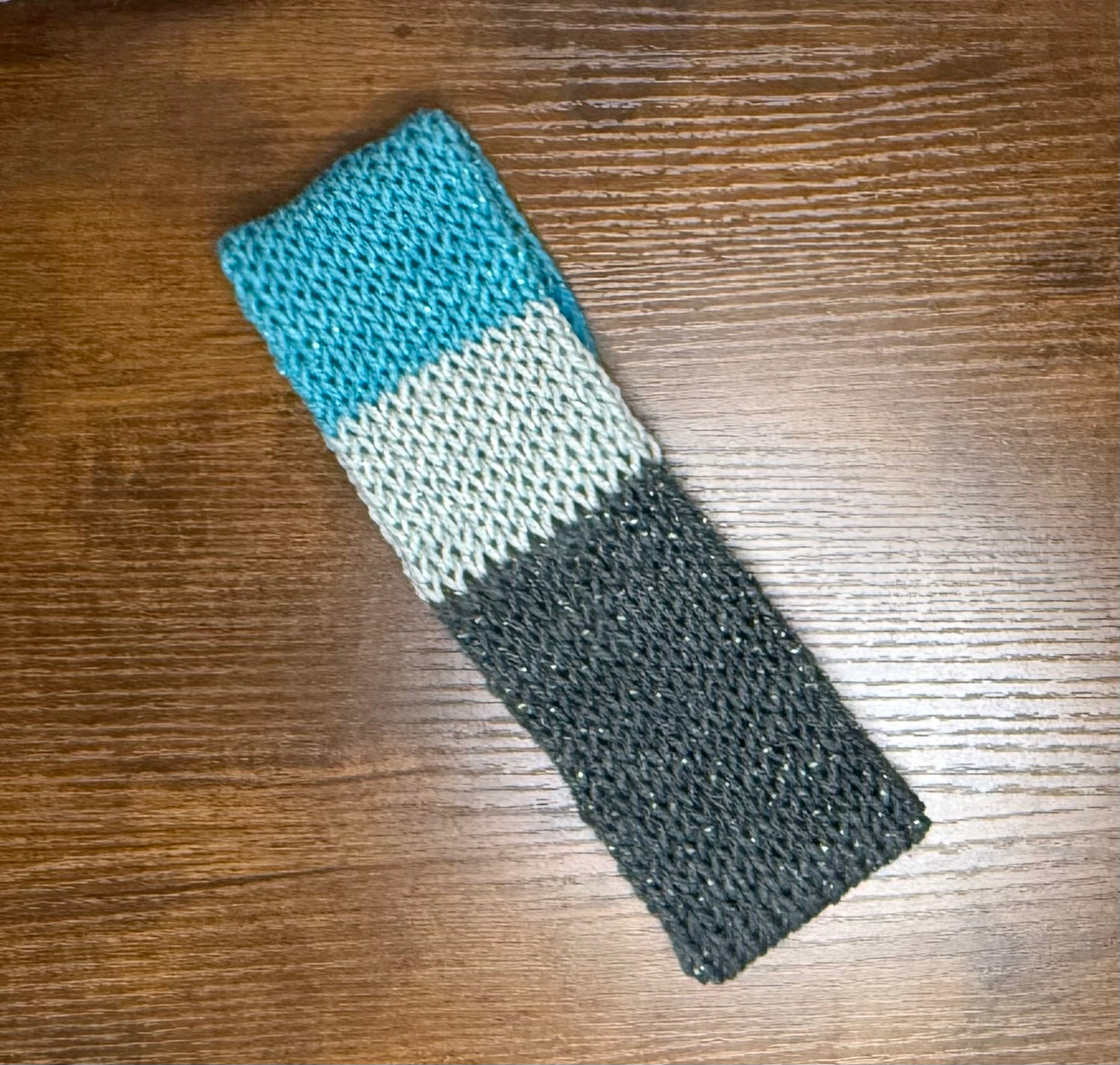 Headband, Acrylic, Greys & Blues, Sparkle