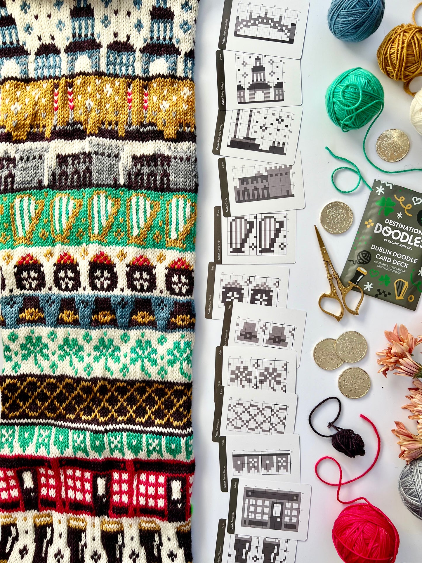 Pacific Knit Co. Dublin Doodle Card Deck (Foil Pack)