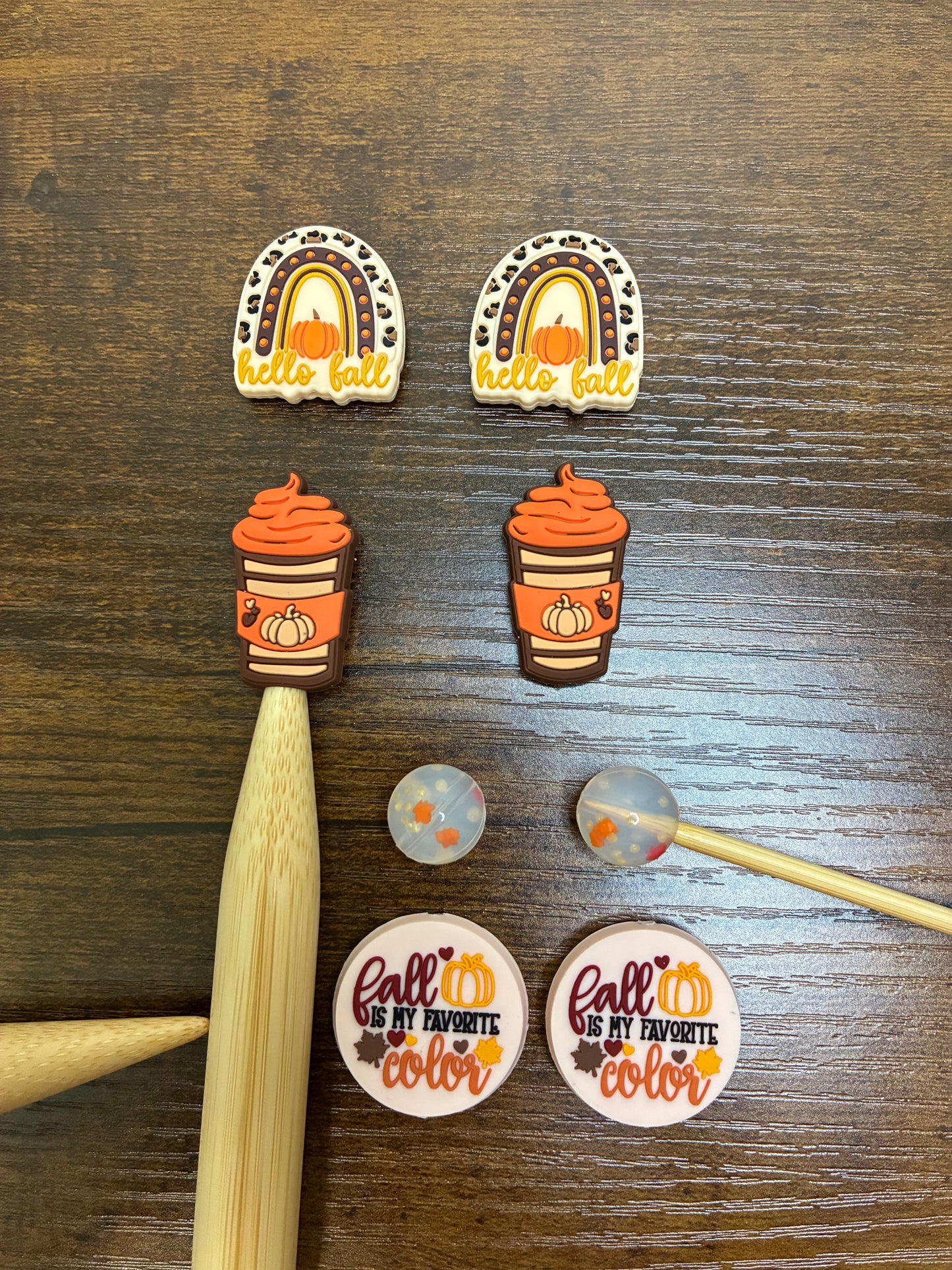 Falling for Fall Point Protectors Set with Keeper Keychain