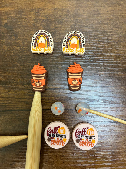 Falling for Fall Point Protectors Set with Keeper Keychain