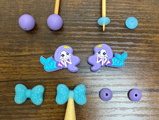 Pretty Purple Magical Mermaid Point Protectors Set