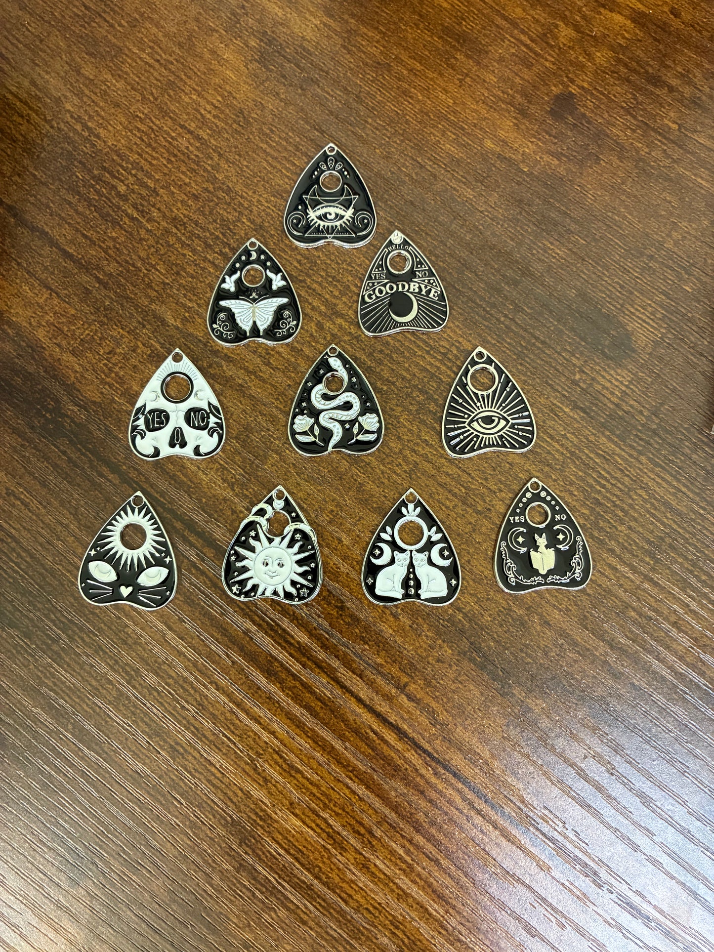 Ouiji Planchette Keeper Keychain-Lobster Clasp w/Keyring