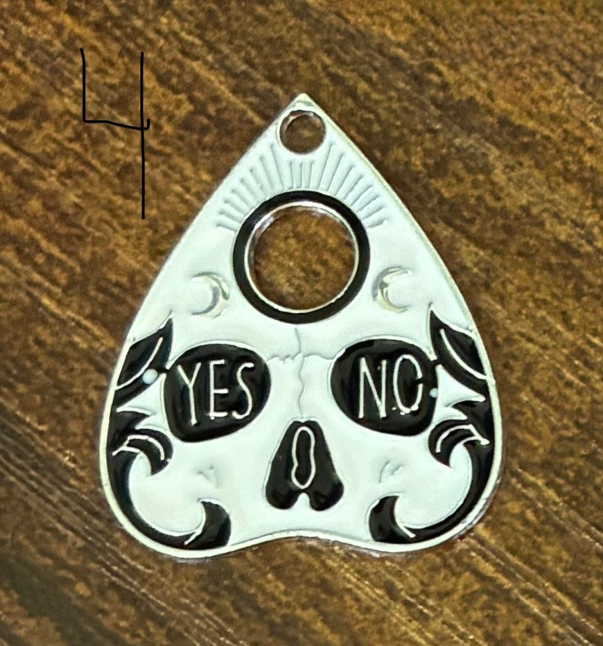 Ouiji Planchette Keeper Keychain-Lobster Clasp w/Keyring