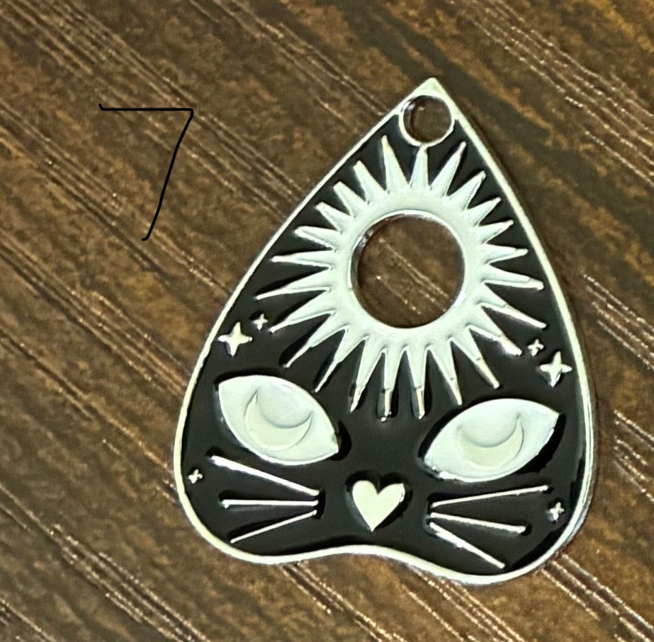 Ouiji Planchette Keeper Keychain-Lobster Clasp w/Keyring