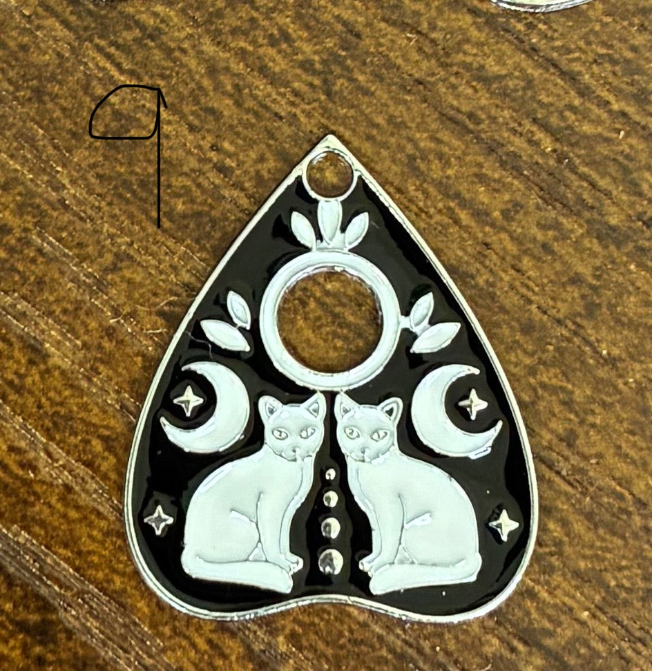 Ouiji Planchette Keeper Keychain-Lobster Clasp w/Keyring