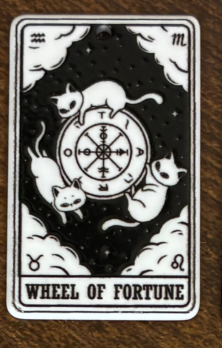 (Acrylic) Cat Tarot Keeper Keychain-Lobster Clasp w/Keyring