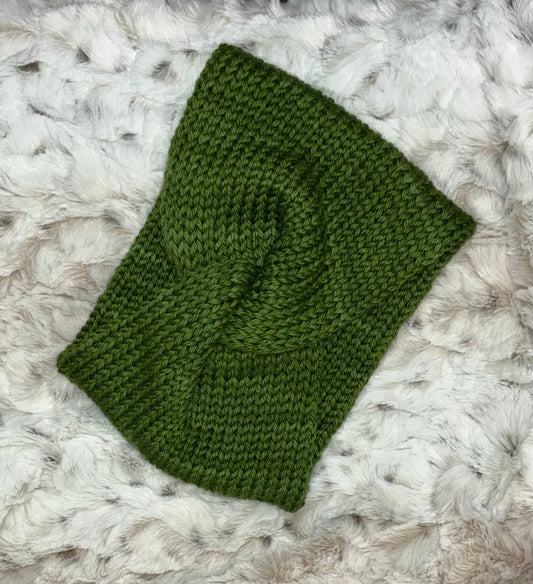 Neck Warmer, Wool. Green
