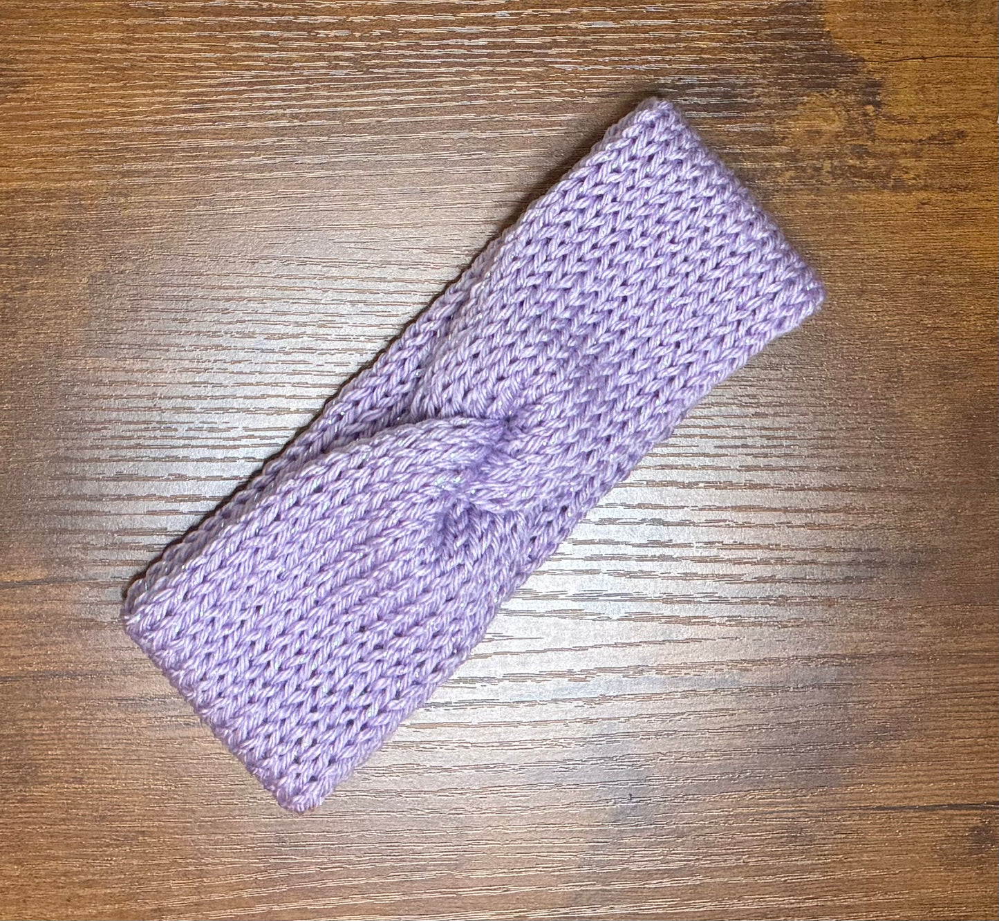 Headband, Acrylic, Purple Sparkle