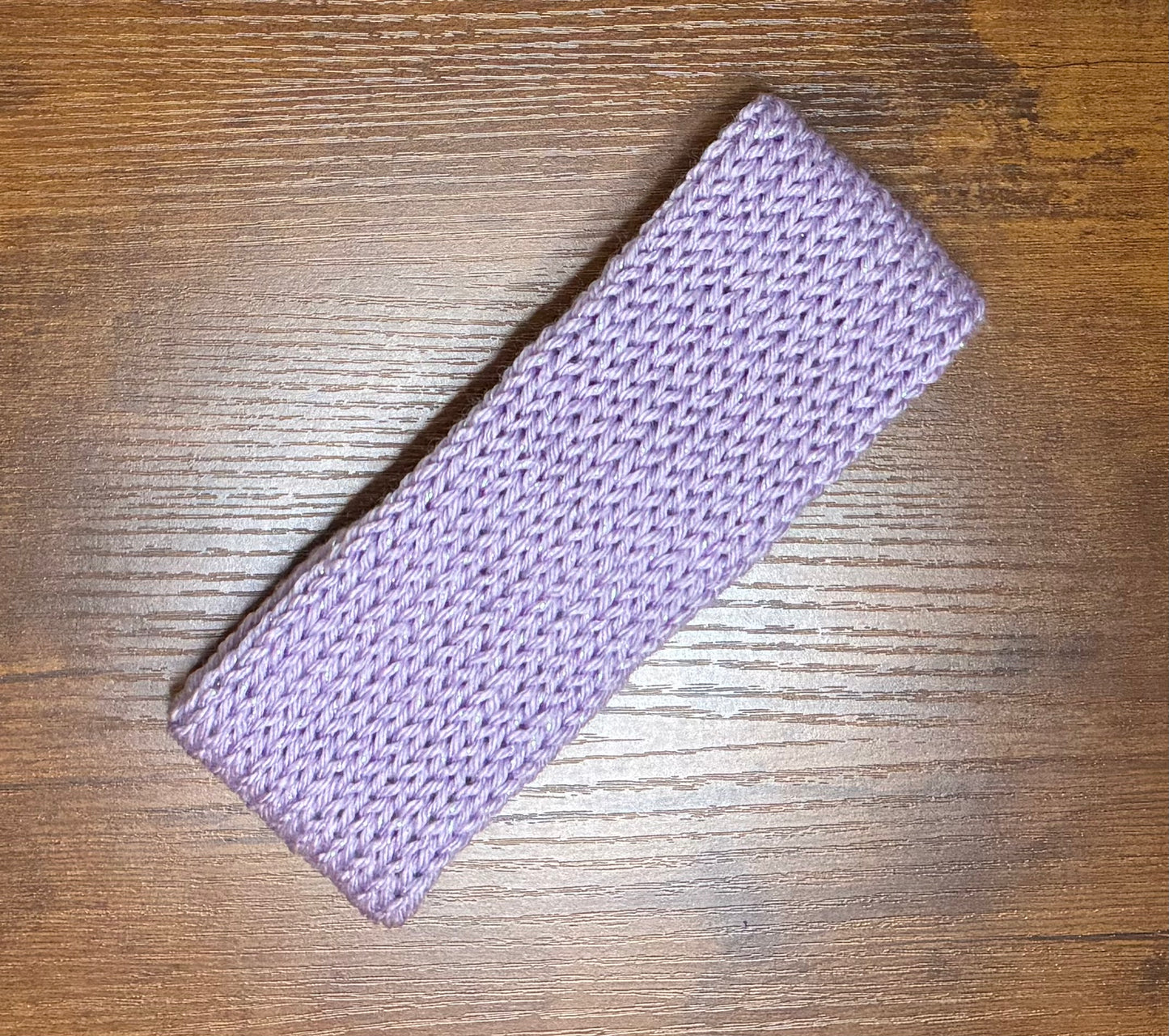 Headband, Acrylic, Purple Sparkle