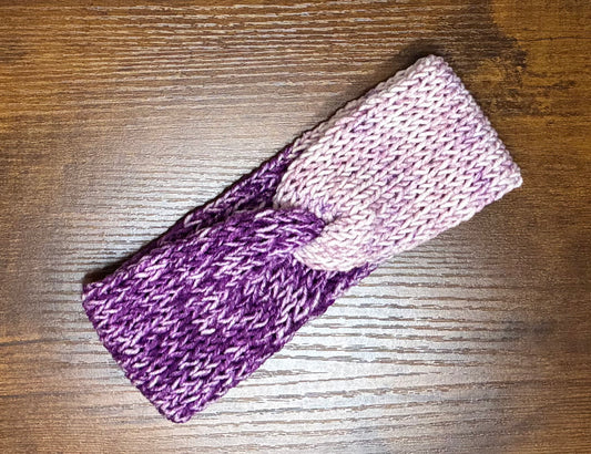 Headband, Acrylic, Purples Multi
