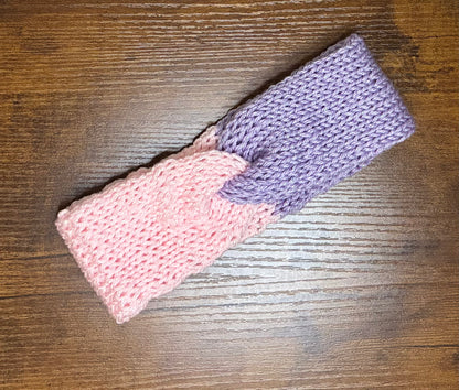 Headband, Acrylic, Purple & Pink Sparkle