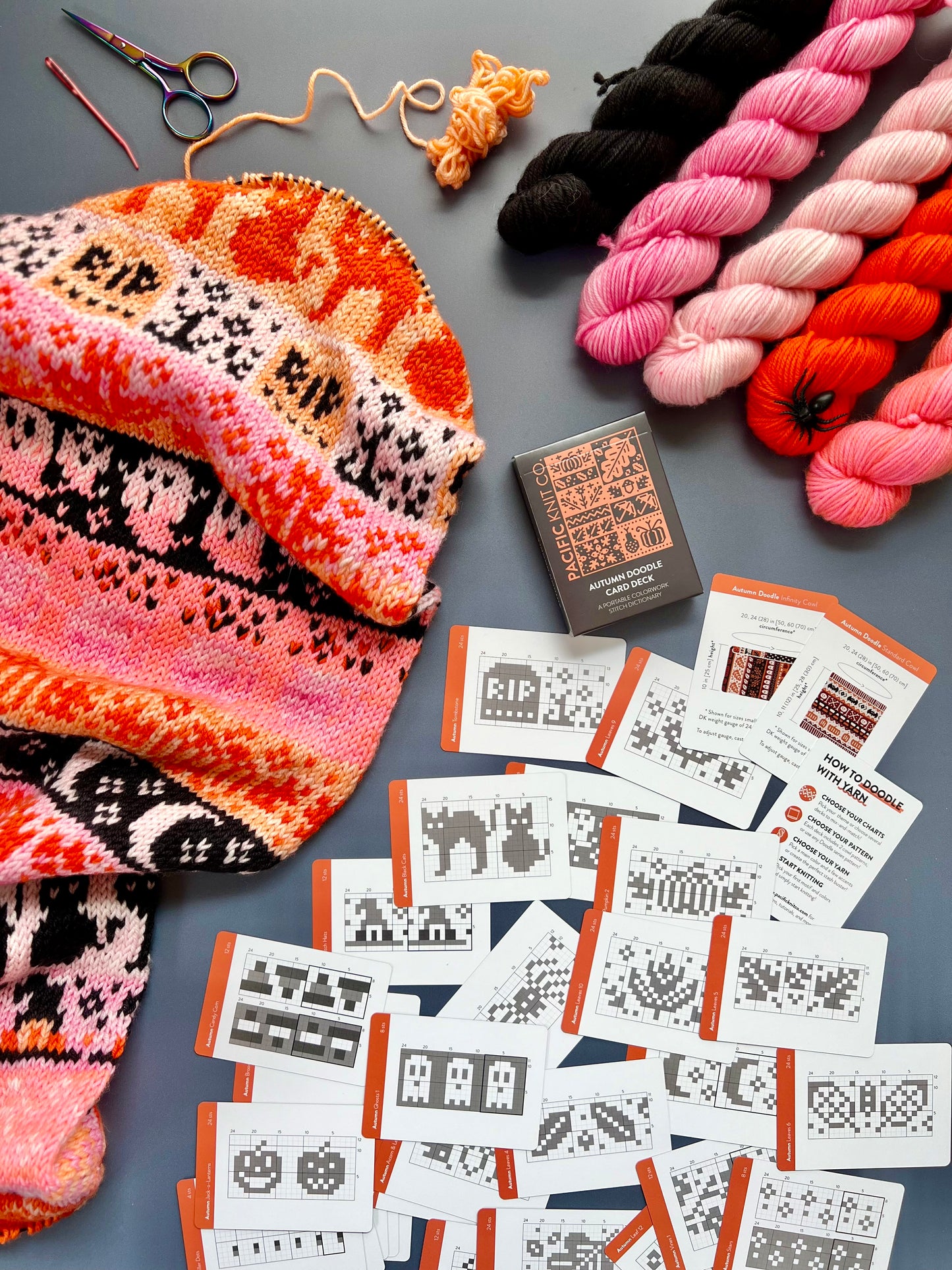 Pacific Knit Co. Autumn Doodle Card Deck