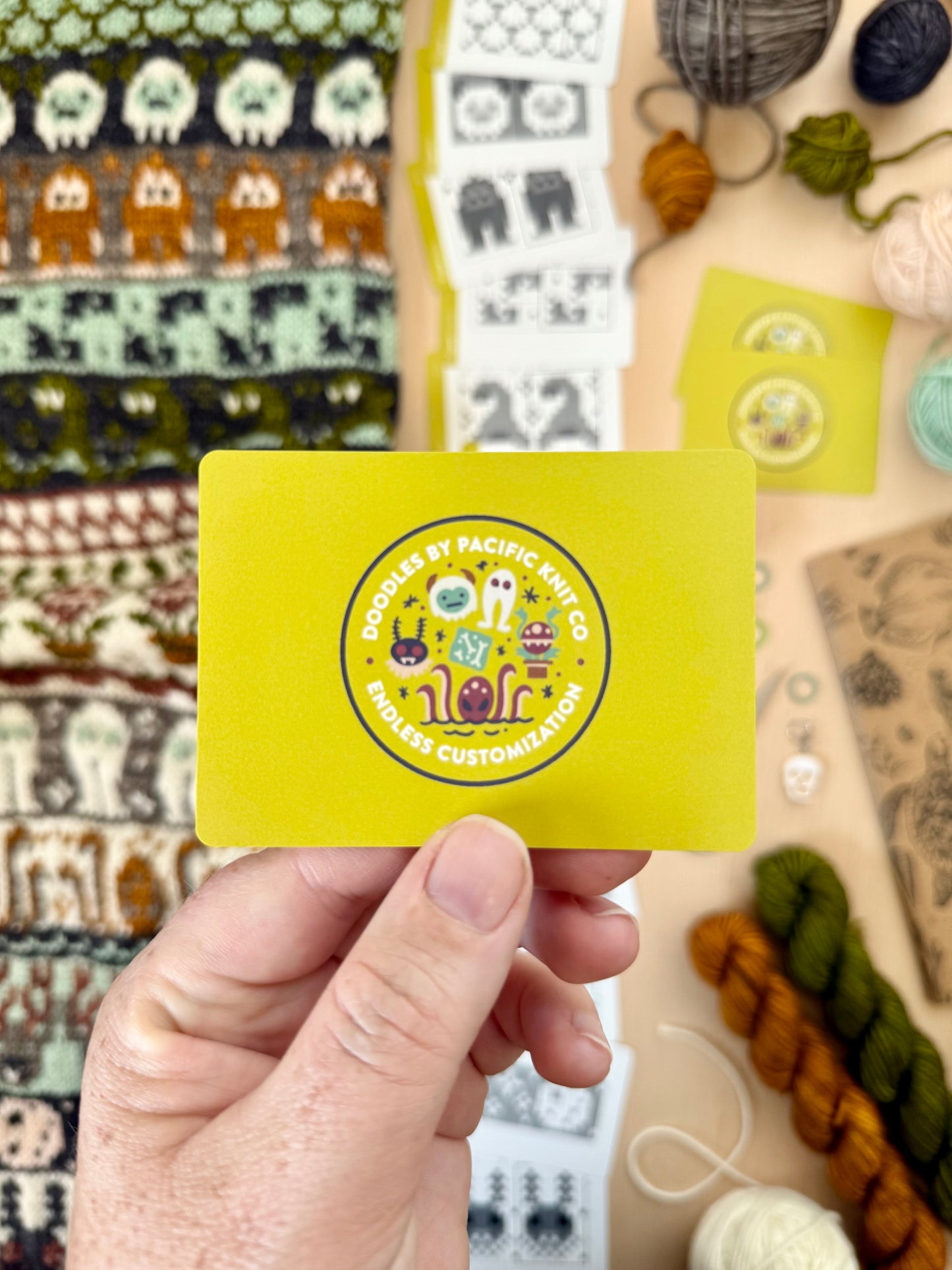 Pacific Knit Co. Cryptid Doodle Card Deck (Expansion Deck)