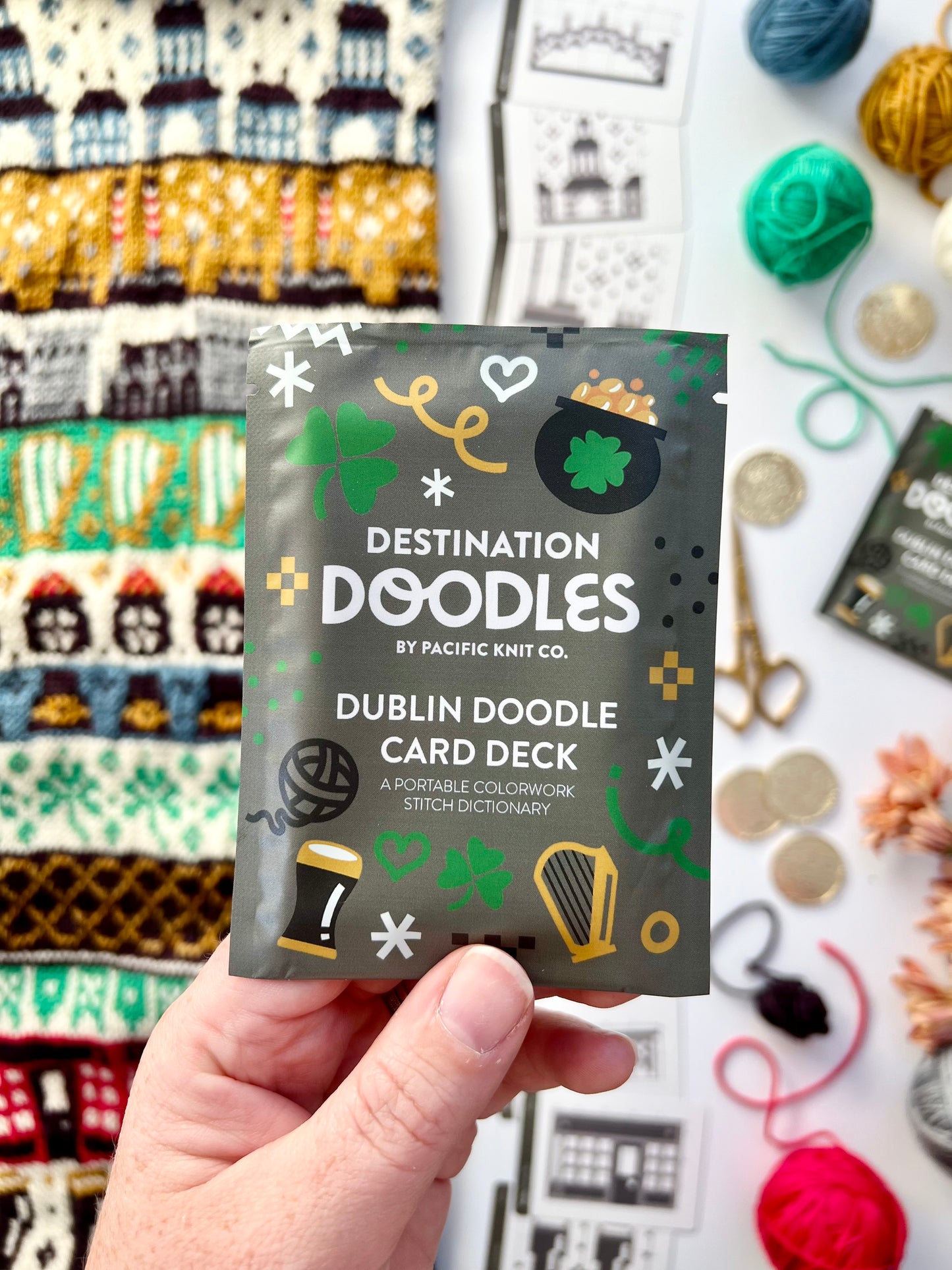 Pacific Knit Co. Dublin Doodle Card Deck (Foil Pack)