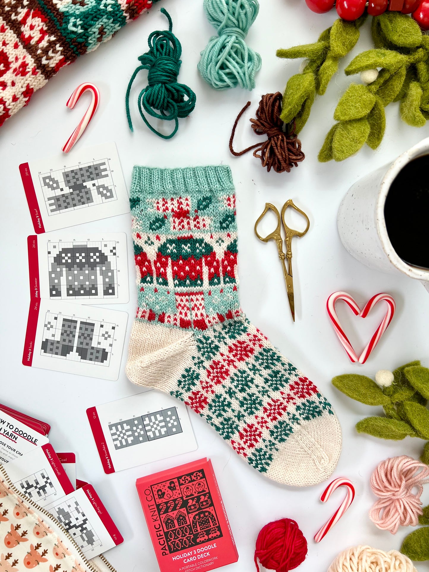 Pacific Knit Co. "Holiday 3" Doodle Card Deck (Expansion Deck)