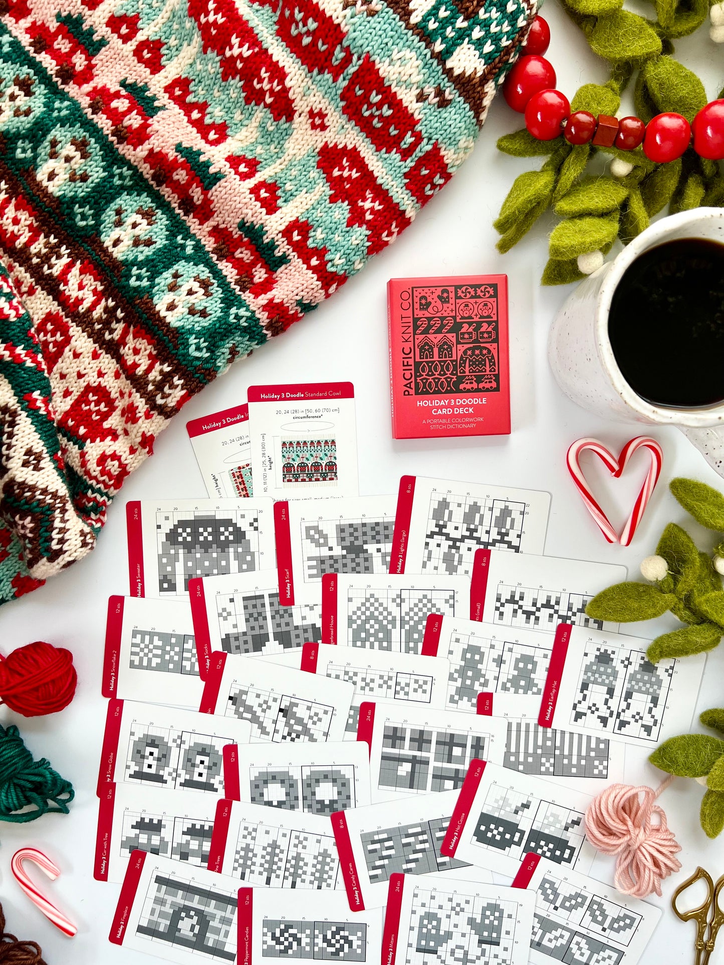 Pacific Knit Co. "Holiday 3" Doodle Card Deck (Expansion Deck)