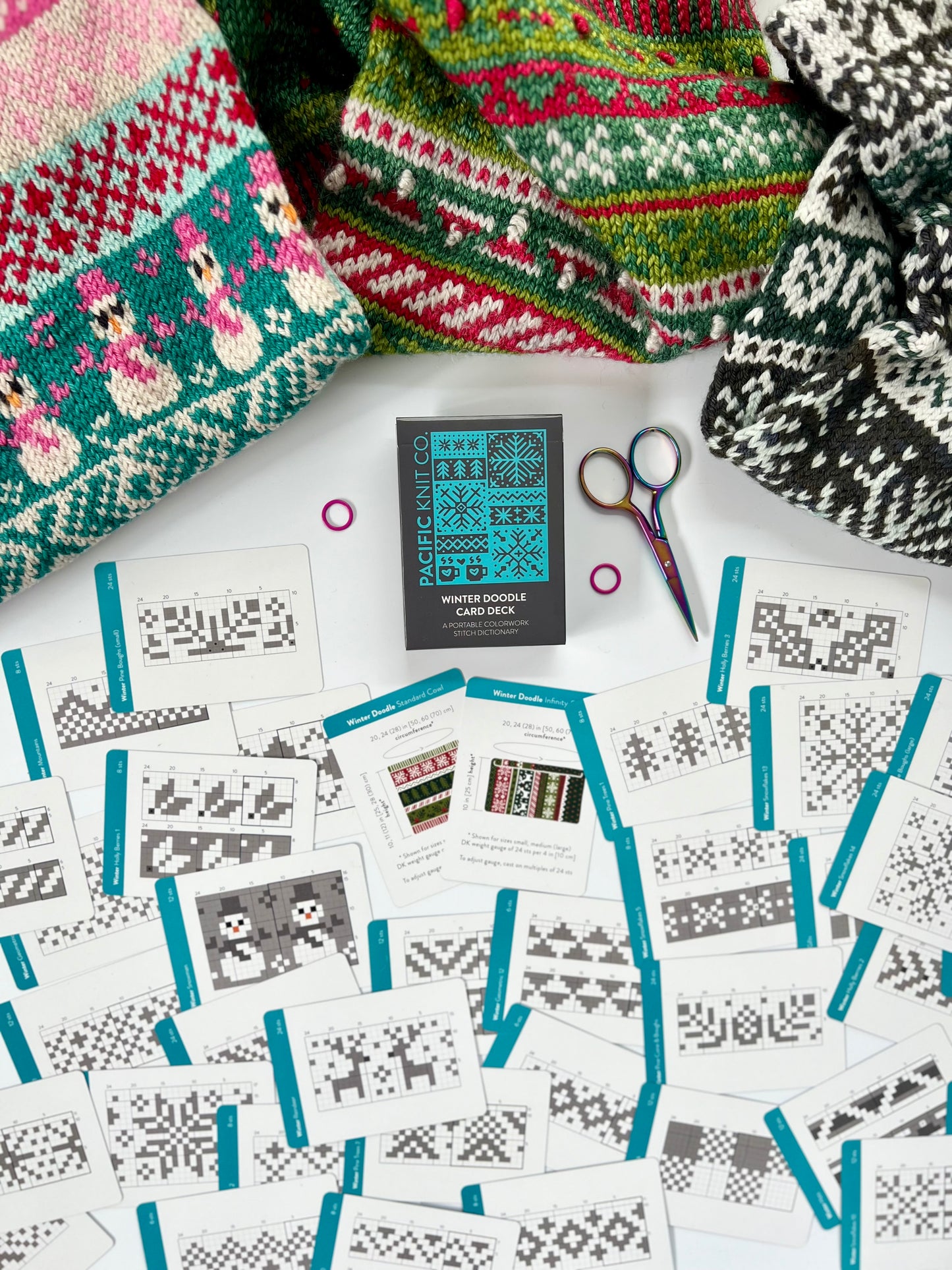 Pacific Knit Co. Winter Doodle Card Deck