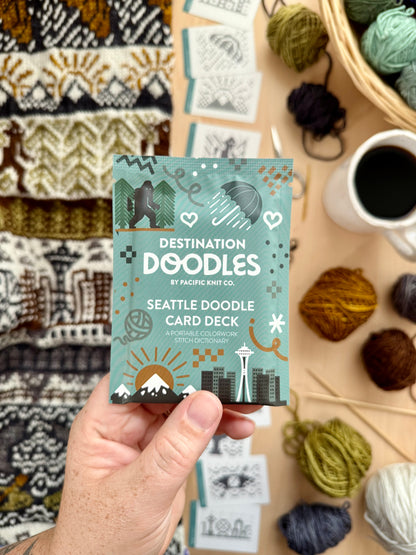 Pacific Knit Co. Seattle Doodle Card Deck (Foil Pack)