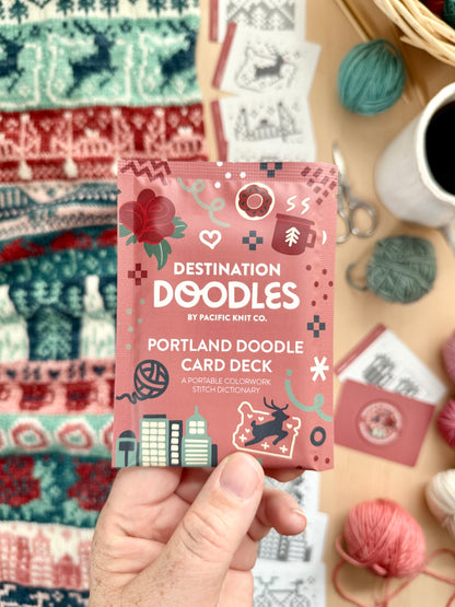 Pacific Knit Co. Portland Doodle Card Deck (Foil Pack)