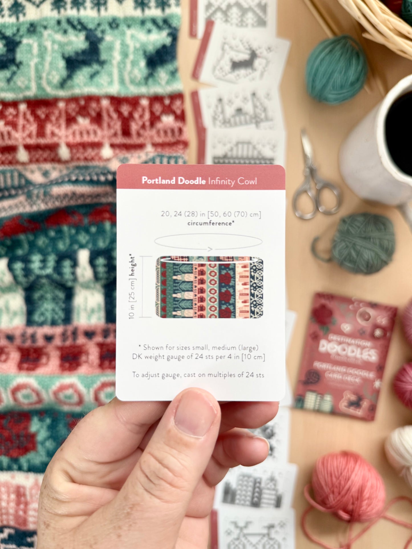 Pacific Knit Co. Portland Doodle Card Deck (Foil Pack)