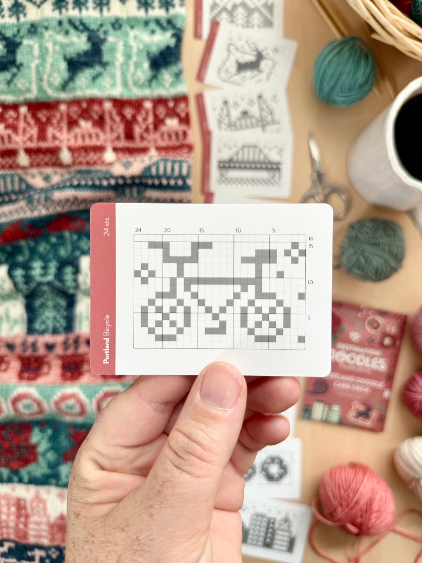 Pacific Knit Co. Portland Doodle Card Deck (Foil Pack)
