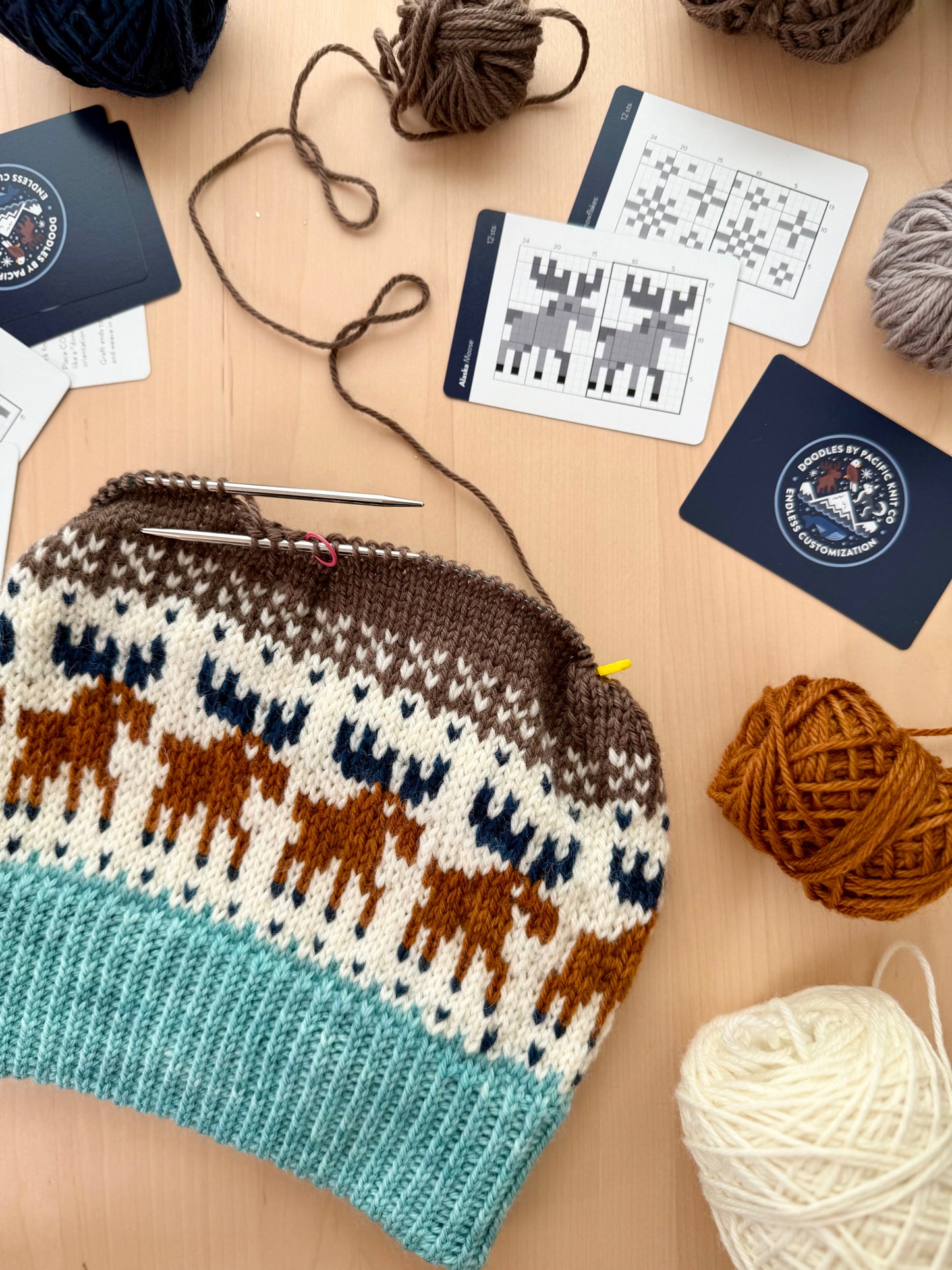 Pacific Knit Co. Alaska Doodle Card Deck (Foil Pack)