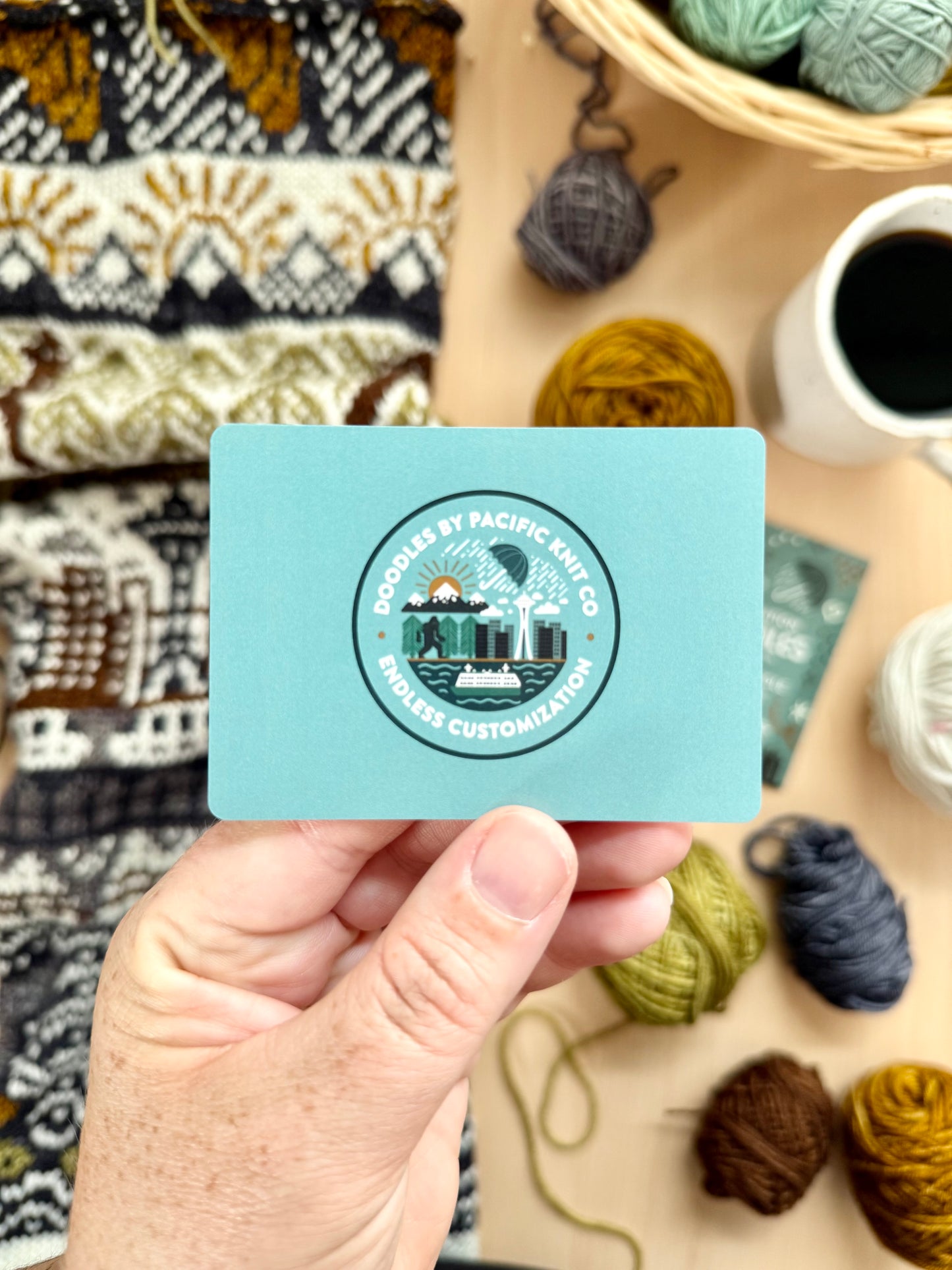 Pacific Knit Co. Seattle Doodle Card Deck (Foil Pack)